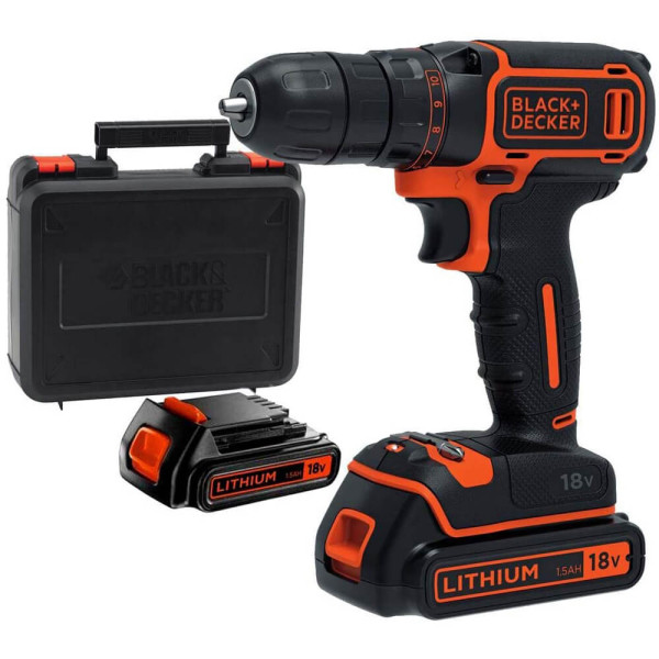Дриль-шурупокрут акумуляторний BLACK+DECKER BDCDC18KB Дриль-шурупокрут акумуляторний BLACK+DECKER BDCDC18KB