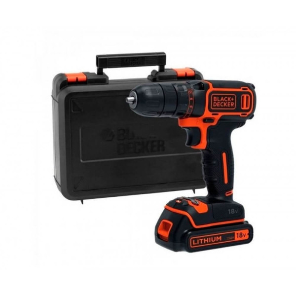 Дриль-шурупокрут акумуляторний BLACK+DECKER BDCDC18KB Дриль-шурупокрут акумуляторний BLACK+DECKER BDCDC18KB