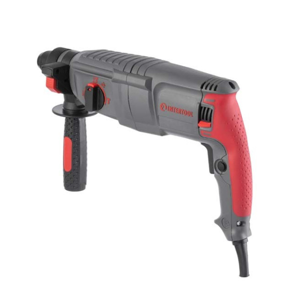 Перфоратор, 0,85 кВт, 3,2 Дж, 0-900 об/хв, 0-4400 уд/хв, 3 режими, SDS plus INTERTOOL DT-0180 Перфоратор, 0,85 кВт, 3,2 Дж, 0-900 об/хв, 0-4400 уд/хв, 3 режими, SDS plus INTERTOOL DT-0180