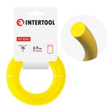Лiска для тримера "коло", 2.7 мм x 15 м INTERTOOL DT-2304