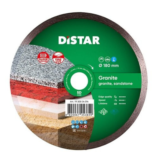 Диск алмазный отрезной Di-Star Granite 180х25,4
