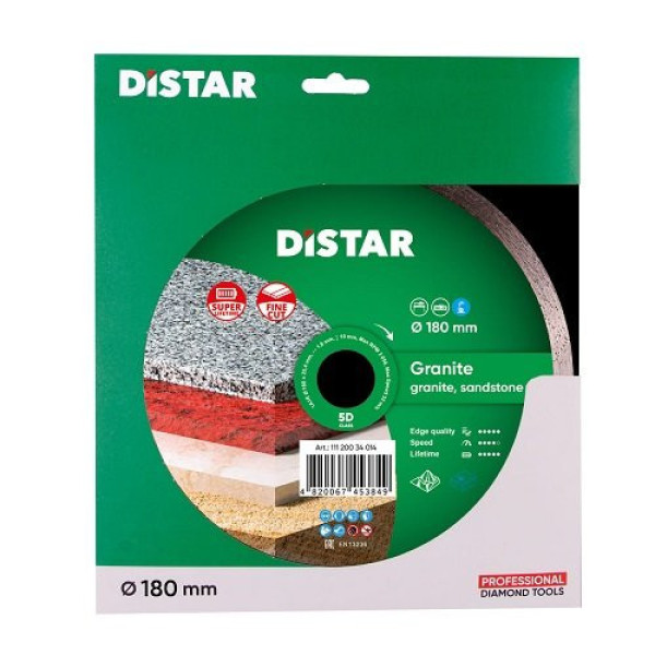 Диск алмазный отрезной Di-Star Granite 180х25,4 Диск алмазный отрезной Di-Star Granite 180х25,4